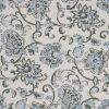 Sunbrella Martha Floral Periwinkle outdoor fabric for patio furniture cushions and outdoor pillows