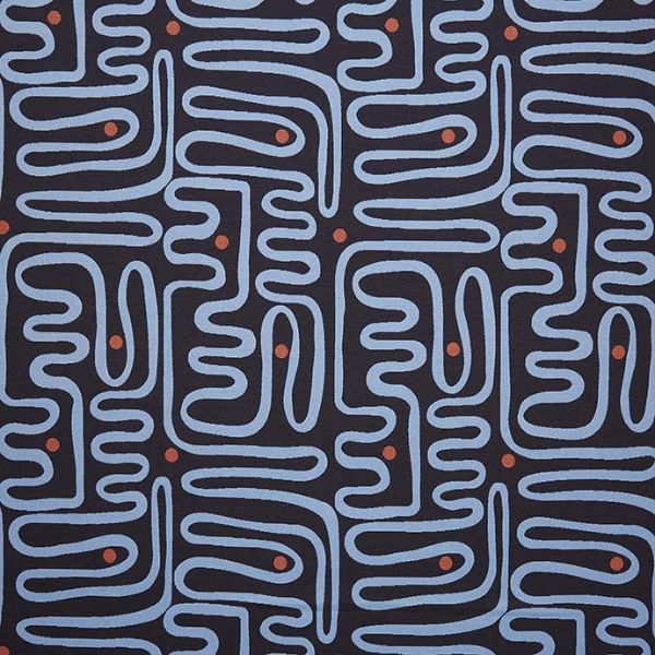 Sunbrella Nema Lazuli outdoor fabric for patio furniture cushions and outdoor pillows