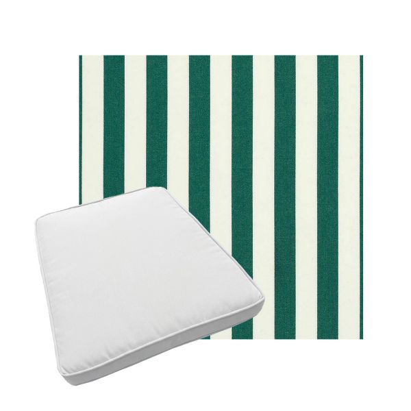 Custom outdoor patio furniture cushions from Cascadia Outdoor Cushions in Sunbrella Fabrics