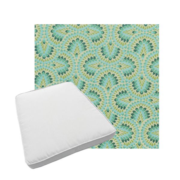 Custom outdoor patio furniture cushions from Cascadia Outdoor Cushions in Sunbrella Fabrics