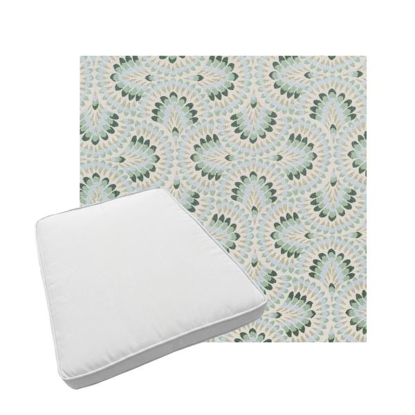 Custom outdoor patio furniture cushions from Cascadia Outdoor Cushions in Sunbrella Fabrics