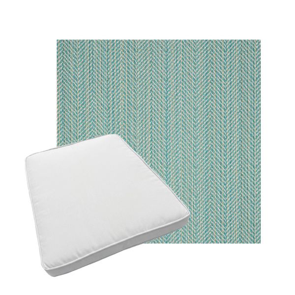 Custom outdoor patio furniture cushions from Cascadia Outdoor Cushions in Sunbrella Fabrics