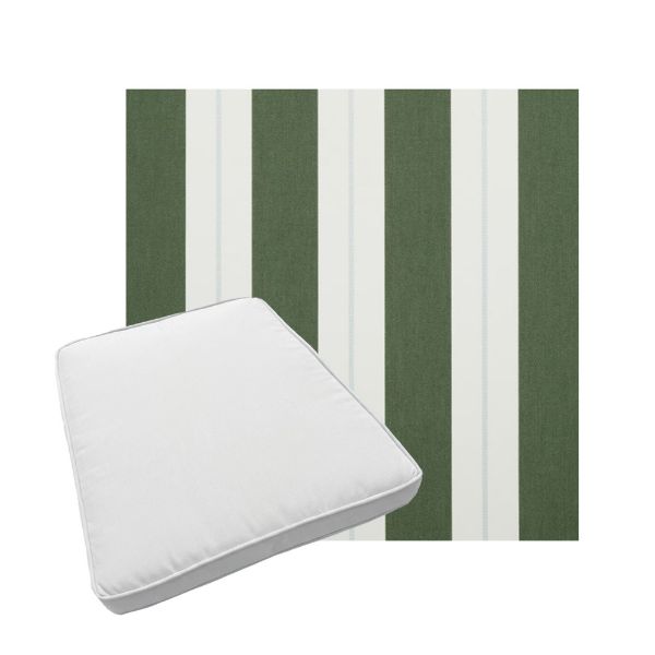 Custom outdoor patio furniture cushions from Cascadia Outdoor Cushions in Sunbrella Fabrics