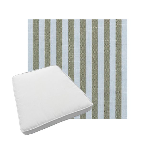 Custom outdoor patio furniture cushions from Cascadia Outdoor Cushions in Sunbrella Fabrics