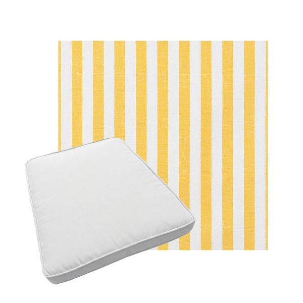 Custom outdoor patio furniture cushions from Cascadia Outdoor Cushions in Sunbrella Fabrics