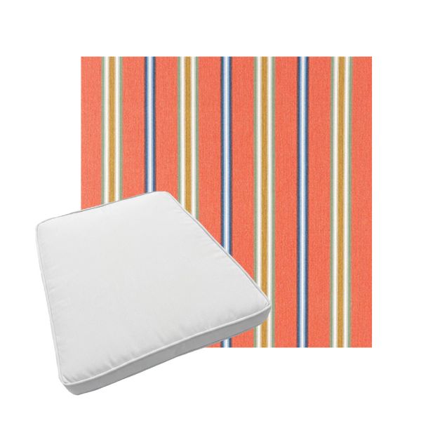 Custom outdoor patio furniture cushions from Cascadia Outdoor Cushions in Sunbrella Fabrics