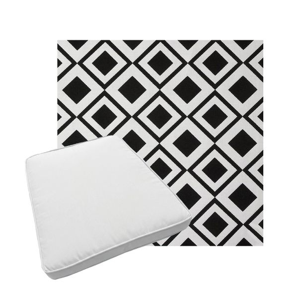 Custom outdoor patio furniture cushions from Cascadia Outdoor Cushions in Sunbrella Fabrics