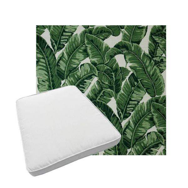 Custom outdoor patio furniture cushions from Cascadia Outdoor Cushions in Sunbrella Fabrics