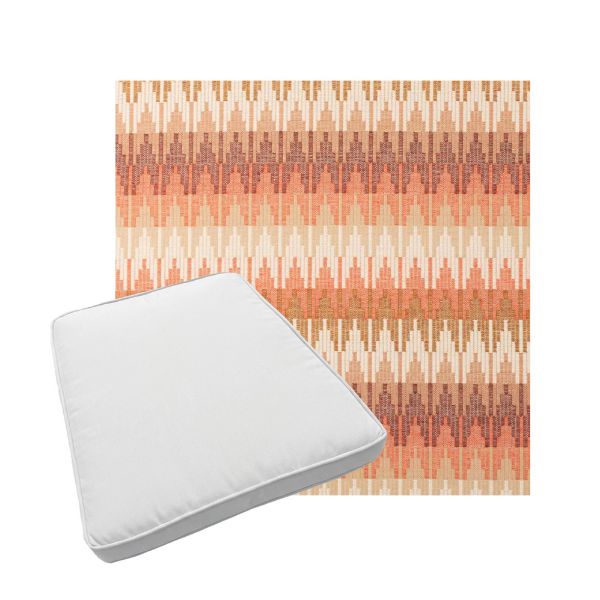 Custom outdoor patio furniture cushions from Cascadia Outdoor Cushions in Sunbrella Fabrics
