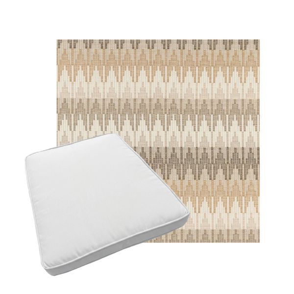 Custom outdoor patio furniture cushions from Cascadia Outdoor Cushions in Sunbrella Fabrics