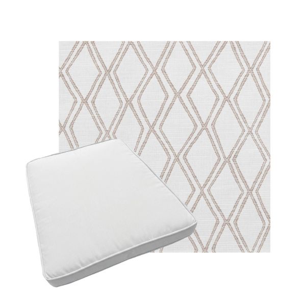 Custom outdoor patio furniture cushions from Cascadia Outdoor Cushions in Sunbrella Fabrics