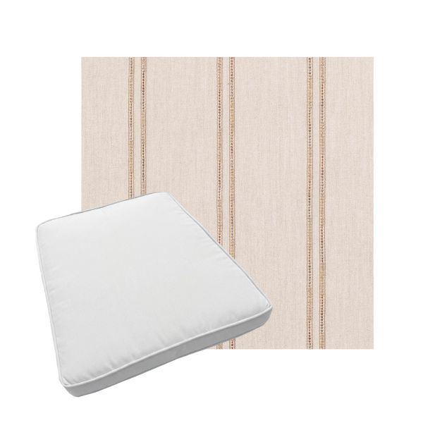 Custom outdoor patio furniture cushions from Cascadia Outdoor Cushions in Sunbrella Fabrics