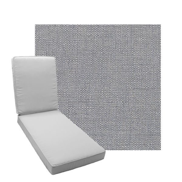 Boxed Chaise Lounge Cushion in Sunbrella Fabric by Cascadia Outdoor Cushions