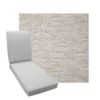 Boxed Chaise Lounge Cushion in Sunbrella Fabric by Cascadia Outdoor Cushions