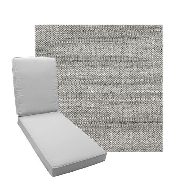 Boxed Chaise Lounge Cushion in Sunbrella Fabric by Cascadia Outdoor Cushions