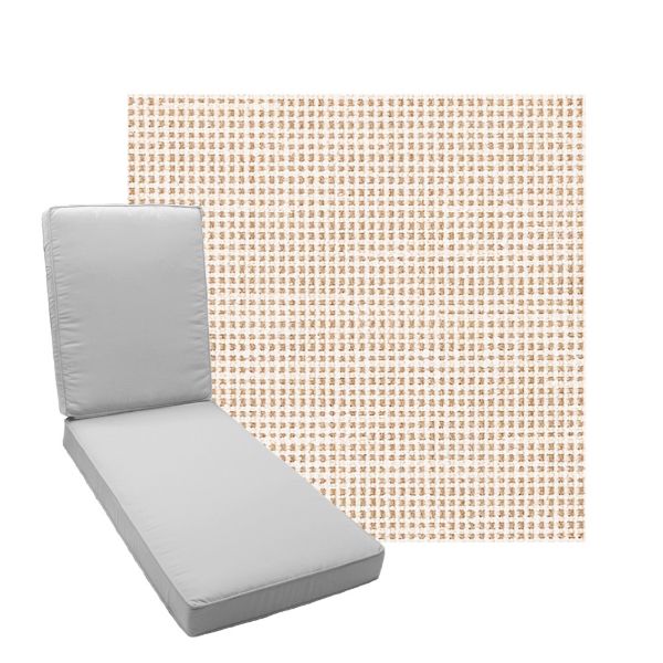 Boxed Chaise Lounge Cushion in Sunbrella Fabric by Cascadia Outdoor Cushions