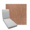 Boxed Chaise Lounge Cushion in Sunbrella Fabric by Cascadia Outdoor Cushions