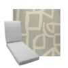 Boxed Chaise Lounge Cushion in Sunbrella Fabric by Cascadia Outdoor Cushions