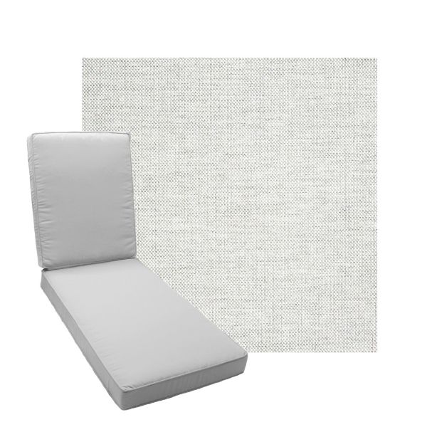 Boxed Chaise Lounge Cushion in Sunbrella Fabric by Cascadia Outdoor Cushions
