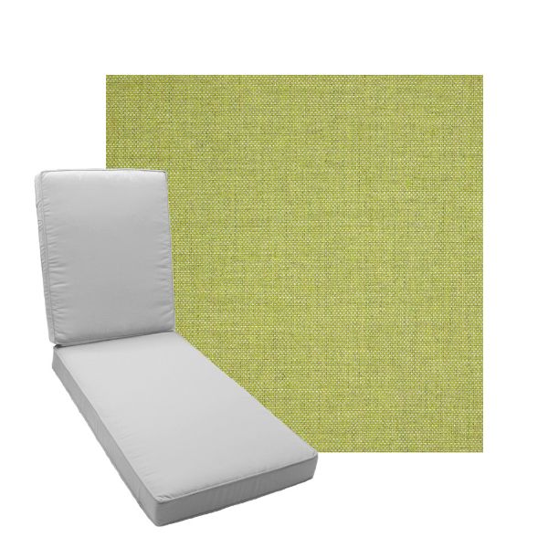 Boxed Chaise Lounge Cushion in Sunbrella Fabric by Cascadia Outdoor Cushions