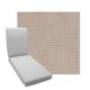 Boxed Chaise Lounge Cushion in Sunbrella Fabric by Cascadia Outdoor Cushions