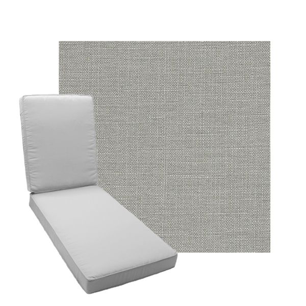 Boxed Chaise Lounge Cushion in Sunbrella Fabric by Cascadia Outdoor Cushions