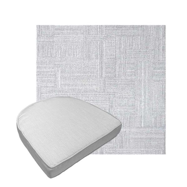 Custom outdoor contoured seat cushions from Cascadia Outdoor Cushions in Sunbrella Fabrics