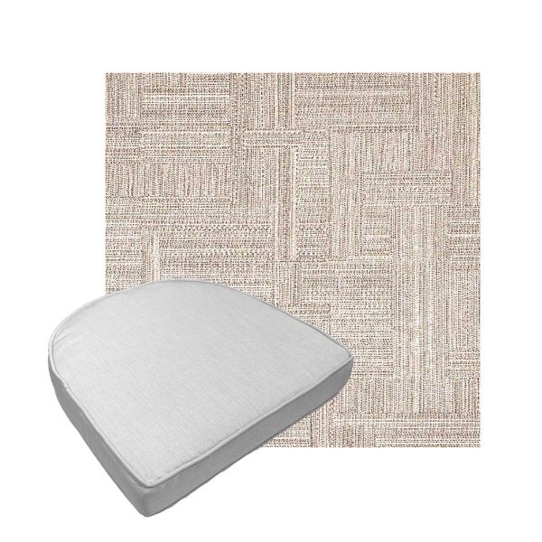 Custom outdoor contoured seat cushions from Cascadia Outdoor Cushions in Sunbrella Fabrics