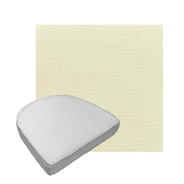 Custom outdoor contoured seat cushions from Cascadia Outdoor Cushions in Sunbrella Fabrics