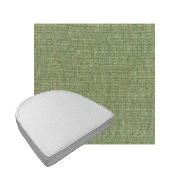 Custom outdoor contoured seat cushions from Cascadia Outdoor Cushions in Sunbrella Fabrics