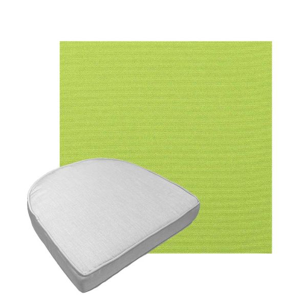 Custom outdoor contoured seat cushions from Cascadia Outdoor Cushions in Sunbrella Fabrics