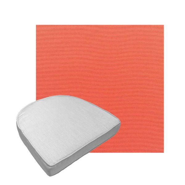 Custom outdoor contoured seat cushions from Cascadia Outdoor Cushions in Sunbrella Fabrics