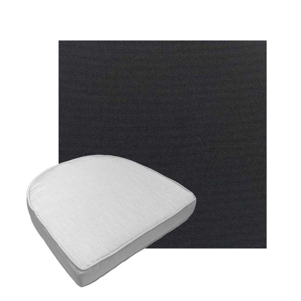 Custom outdoor contoured seat cushions from Cascadia Outdoor Cushions in Sunbrella Fabrics