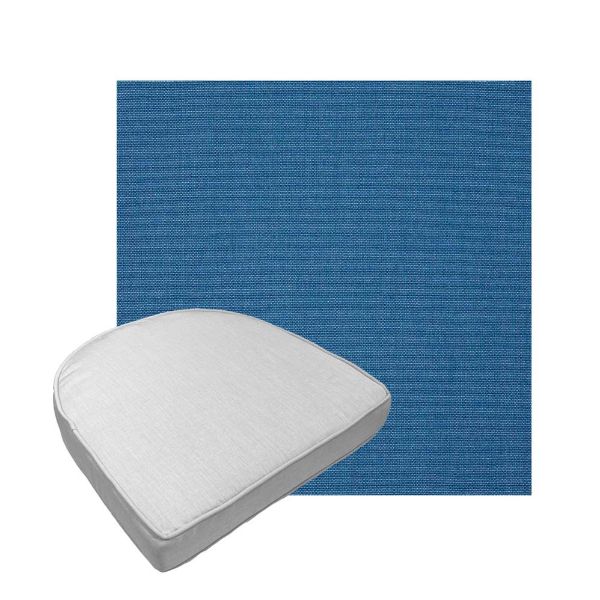 Custom outdoor contoured seat cushions from Cascadia Outdoor Cushions in Sunbrella Fabrics