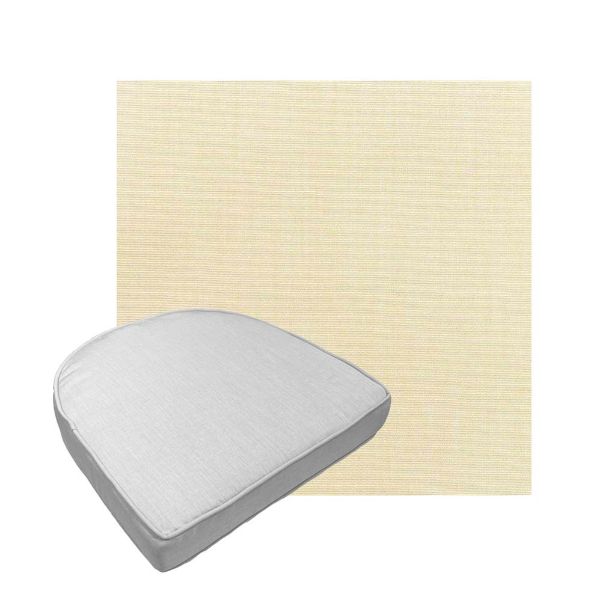 Custom outdoor contoured seat cushions from Cascadia Outdoor Cushions in Sunbrella Fabrics