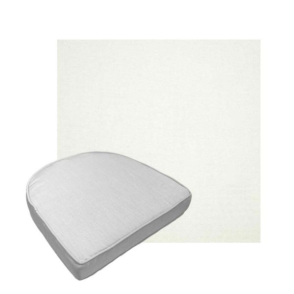Custom outdoor contoured seat cushions from Cascadia Outdoor Cushions in Sunbrella Fabrics