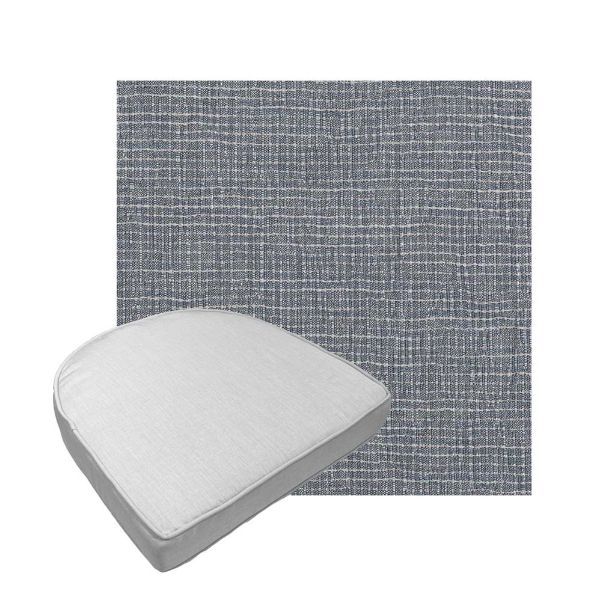Custom outdoor contoured seat cushions from Cascadia Outdoor Cushions in Sunbrella Fabrics