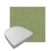 Custom outdoor contoured seat cushions from Cascadia Outdoor Cushions in Sunbrella Fabrics
