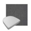 Custom outdoor contoured seat cushions from Cascadia Outdoor Cushions in Sunbrella Fabrics