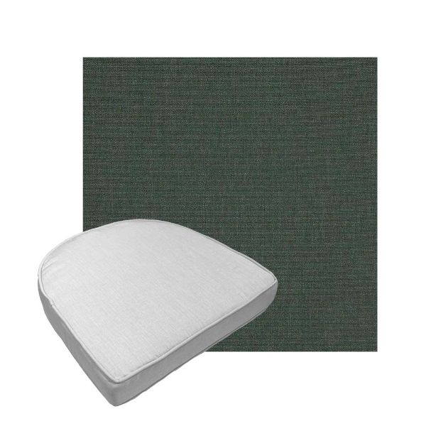 Custom outdoor contoured seat cushions from Cascadia Outdoor Cushions in Sunbrella Fabrics