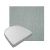 Custom outdoor contoured seat cushions from Cascadia Outdoor Cushions in Sunbrella Fabrics