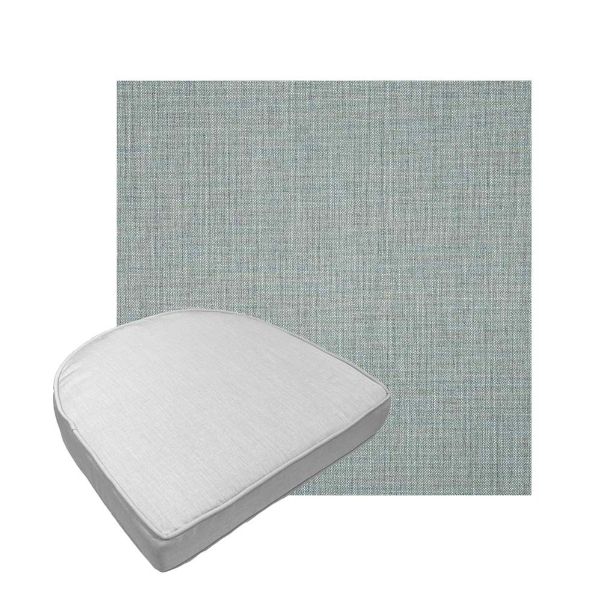 Custom outdoor contoured seat cushions from Cascadia Outdoor Cushions in Sunbrella Fabrics