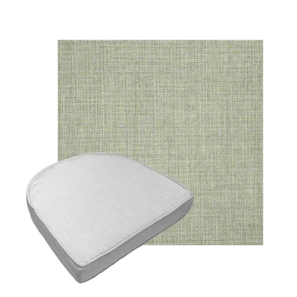 Custom outdoor contoured seat cushions from Cascadia Outdoor Cushions in Sunbrella Fabrics