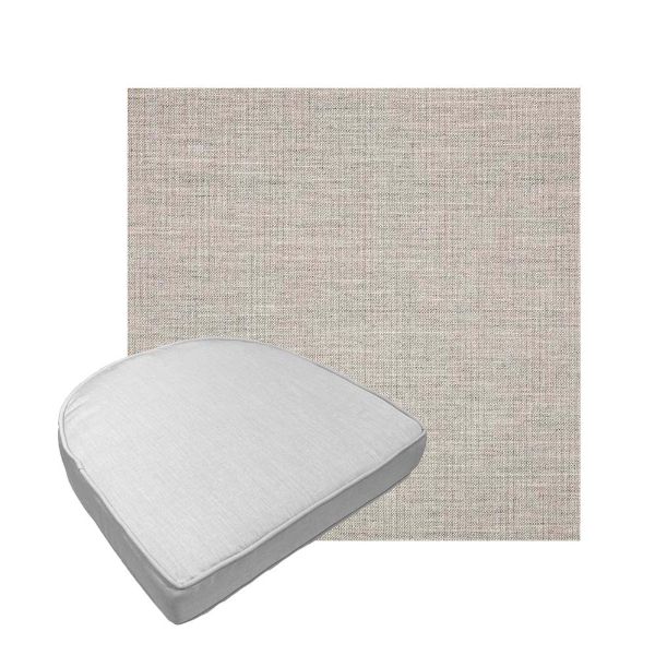 Custom outdoor contoured seat cushions from Cascadia Outdoor Cushions in Sunbrella Fabrics