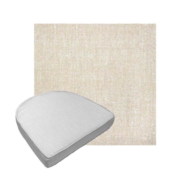 Custom outdoor contoured seat cushions from Cascadia Outdoor Cushions in Sunbrella Fabrics