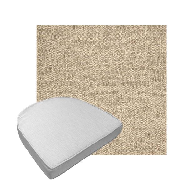 Custom outdoor contoured seat cushions from Cascadia Outdoor Cushions in Sunbrella Fabrics
