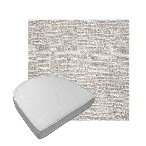 Custom outdoor contoured seat cushions from Cascadia Outdoor Cushions in Sunbrella Fabrics