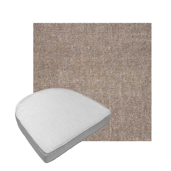 Custom outdoor contoured seat cushions from Cascadia Outdoor Cushions in Sunbrella Fabrics