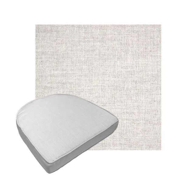 Custom outdoor contoured seat cushions from Cascadia Outdoor Cushions in Sunbrella Fabrics