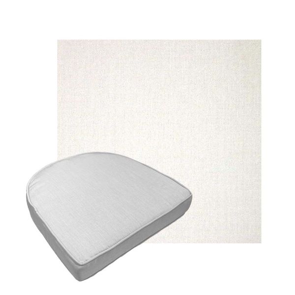 Custom outdoor contoured seat cushions from Cascadia Outdoor Cushions in Sunbrella Fabrics